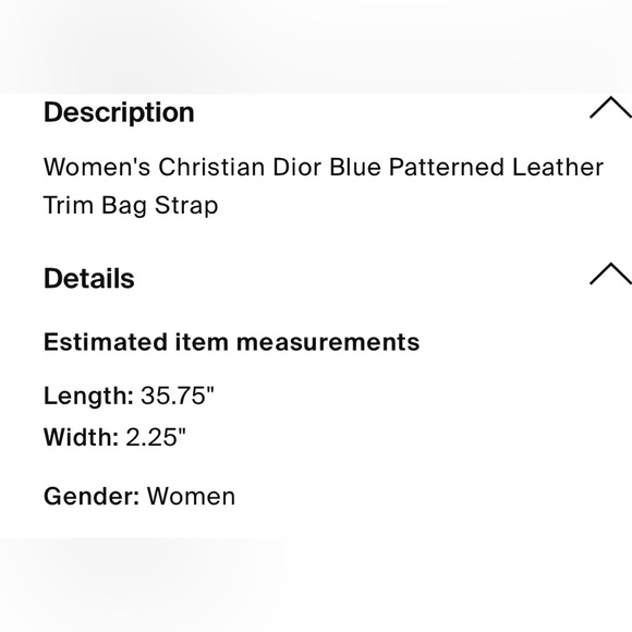 Christian Dior Blue Embroidery Strap, box, ribbon , star, box 🎀⭐️🛍️ - Picture 3 of 4